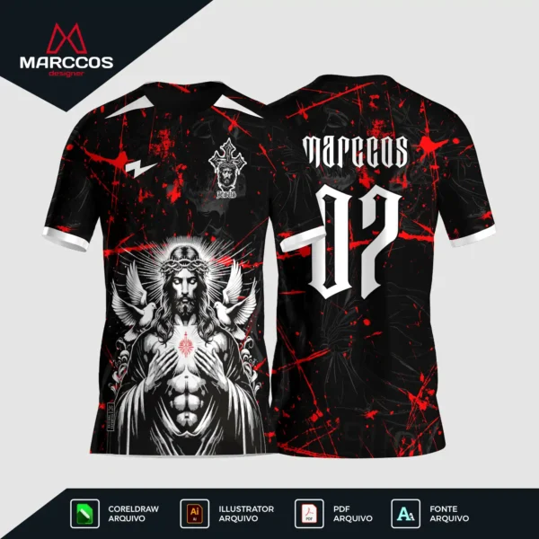 Arte Camisa Interclasse Jesus Cristo