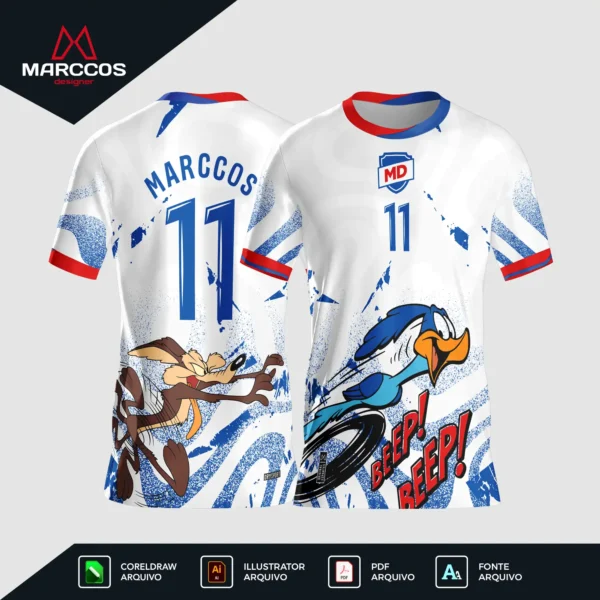 Arte Camisa Interclasse Papa-Léguas