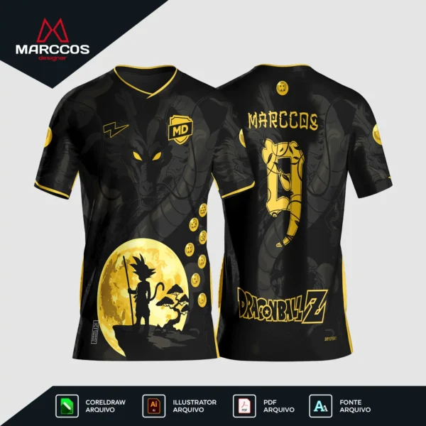 Arte Camisa Interclasse Goku