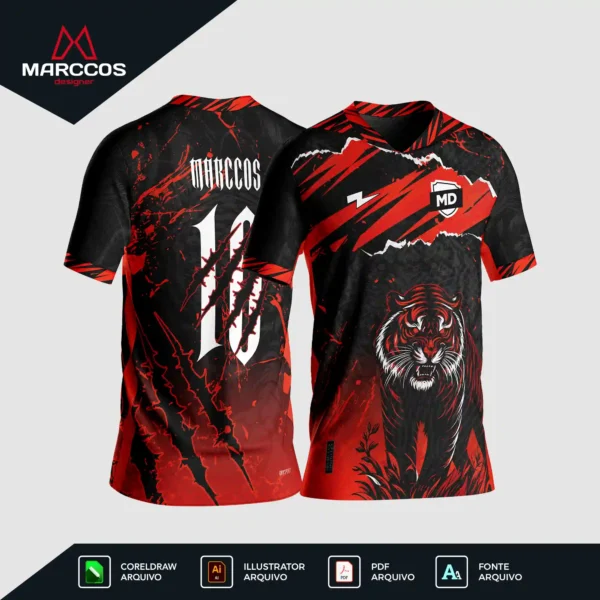 Arte Camisa Interclasse Tigre