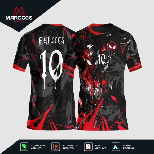 Arte Camisa Interclasse Homem Aranha