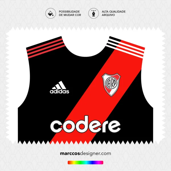 Arte Vetor Terceira Camisa River Plate 2023.2024