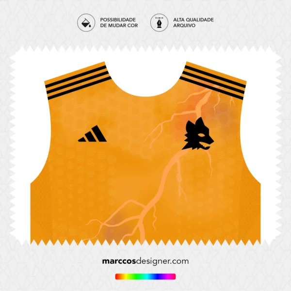 Arte Vetor Camisa Roma Reserva 2025.2026