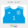 Arte Vetor Camisa Alemanha Goleiro 2022 Arte Vetor Camisa Alemanha Goleiro 2022