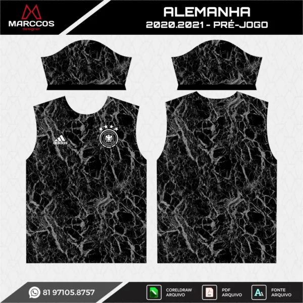 Arte Camisa Alemanha Pré-Jogo 2020.2021 Arte Camisa Alemanha Pré-Jogo 2020.2021