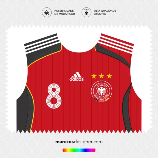 Arte Vetor Camisa Alemanha Reserva 2006