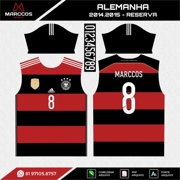Arte Vetor Camisa Alemanha Reserva 2014.2015 Arte Vetor Camisa Alemanha Reserva 2014.2015