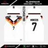 Arte Vetor Camisa Alemanha Titular 2026.2027 Arte Vetor Camisa Alemanha Titular 2026.2027