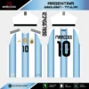 Arte Vetor Camisa Argentina Titular 2026.2027 Arte Vetor Camisa Argentina Titular 2026.2027