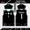 Arte Vetor Camisa Argentina Goleiro 2026.2027 Arte Vetor Camisa Argentina Goleiro 2026.2027