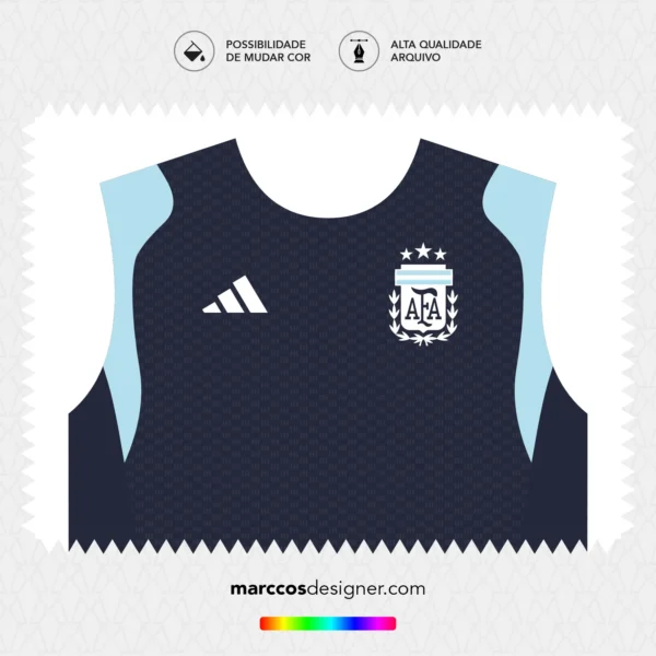 Arte Vetor Camisa Argentina Treino 2026.2027 (cópia)