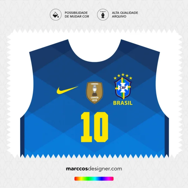 Arte Vetor Camisa Brasil Reserva 2020.2021