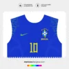 Arte Vetor Camisa Brasil Reserva 2022.2023 Arte Vetor Camisa Brasil Reserva 2022.2023