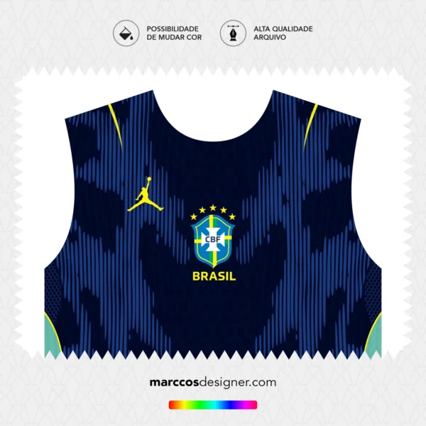 Arte Vetor Camisa Brasil Reserva 2026.2027