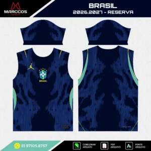 Arte Vetor Camisa Brasil Reserva 2026.2027 Arte Vetor Camisa Brasil Reserva 2026.2027