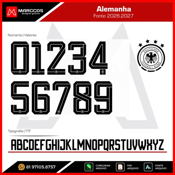 Fonte Alemanha 2026.2027 Fonte Alemanha 2026.2027