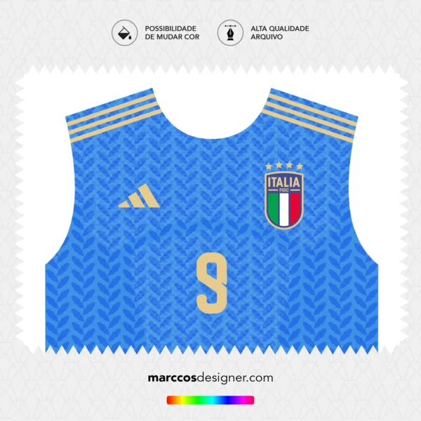 Arte Vetor Camisa Itália Titular 2026.2027