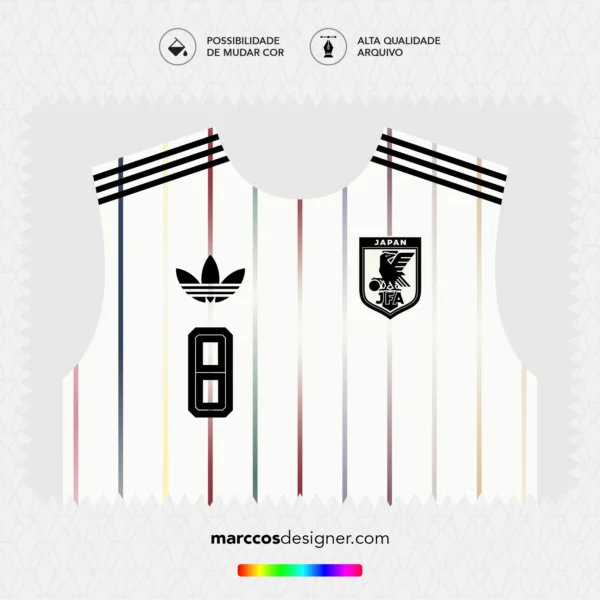 Arte Vetor Camisa Japão Reserva 2026.2027 Arte Vetor Camisa Japão Reserva 2026.2027