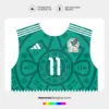 Arte Vetor Camisa México Titular 2026.2027 Arte Vetor Camisa México Titular 2026.2027