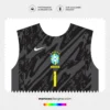 Arte Vetor Camisa Brasil Goleiro 2024.2025 Arte Vetor Camisa Brasil Goleiro 2024.2025