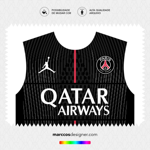 Arte Vetor Quarta Camisa PSG 2025.2026