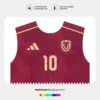 Arte Vetor Camisa Venezuela Titular 2026.2027 Arte Vetor Camisa Venezuela Titular 2026.2027