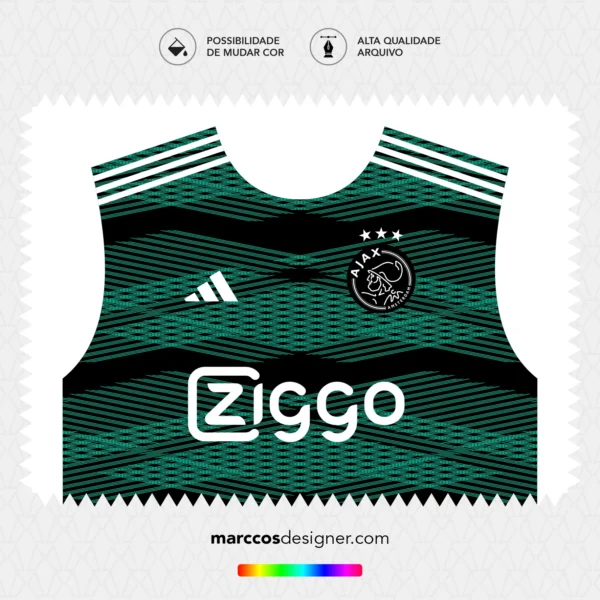 Arte Vetor Camisa Ajax Ongreen