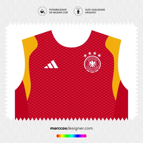 Arte Vetor Camisa Alemanha Treino 2026.2027