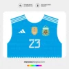 Arte Vetor Camisa Argentina Goleiro 2022.2023 Arte Vetor Camisa Argentina Goleiro 2022.2023