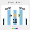 Arte Vetor Camisa Argentina Titular 2022.2023 Arte Vetor Camisa Argentina Titular 2022.2023