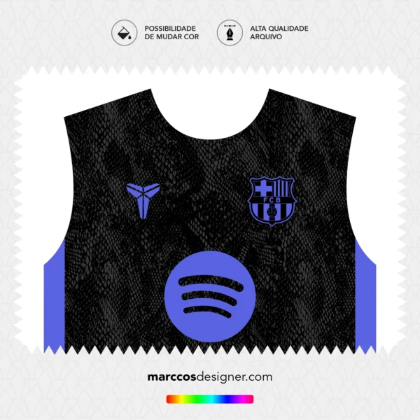 Arte Vetor Camisa Barcelona Pré-Jogo 2025.2026