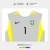 Arte Vetor Camisa Brasil Goleiro 2002 Arte Vetor Camisa Brasil Goleiro 2002