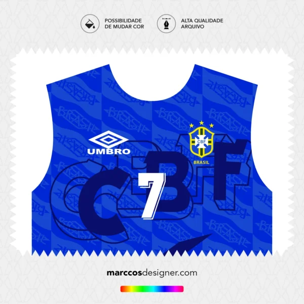 Arte Vetor Camisa Brasil Reserva 1994