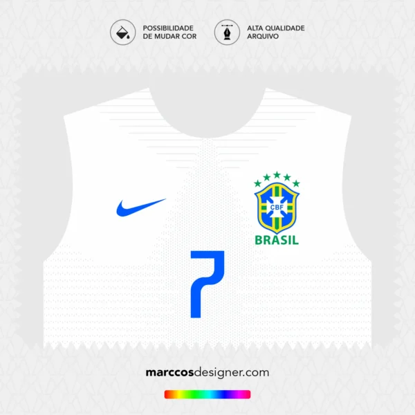 Arte Vetor Camisa Brasil Reserva 2019.2020