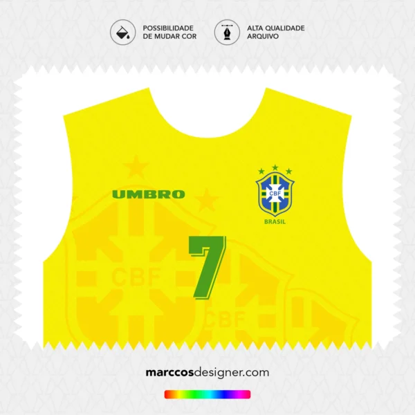 Arte Vetor Camisa Brasil Titular 1994