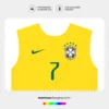 Arte Vetor Camisa Brasil Titular 2014.2015