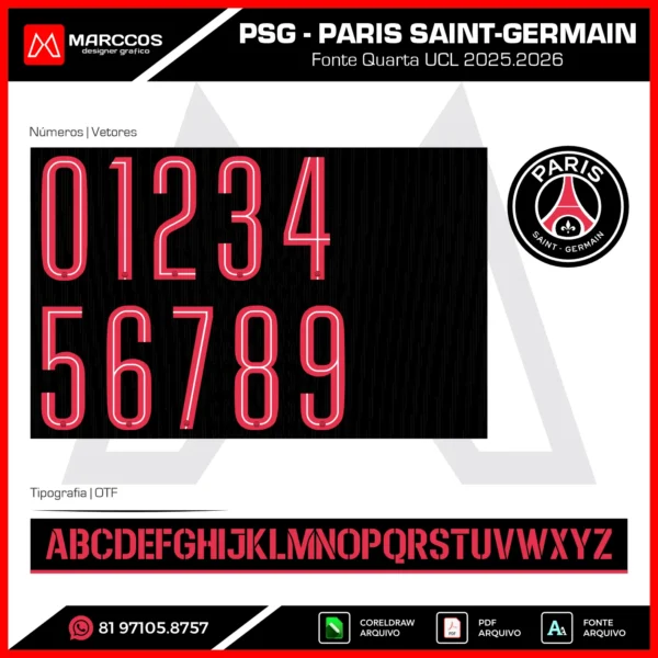 Fonte PSG Quarta UCL 2025 Fonte PSG Quarta UCL 2025
