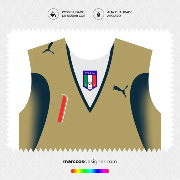 Arte Camisa Itália Goleiro 2006