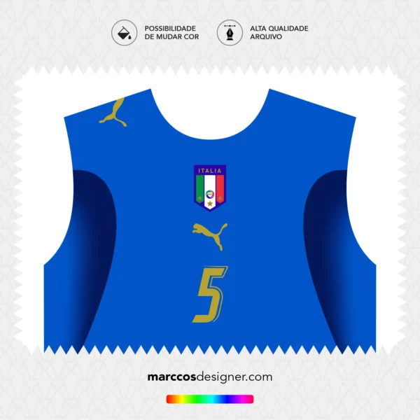 Arte Camisa Itália Titular 2006