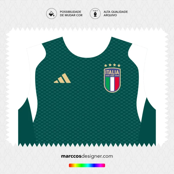 Arte Vetor Camisa Itália Treino 2026.2027