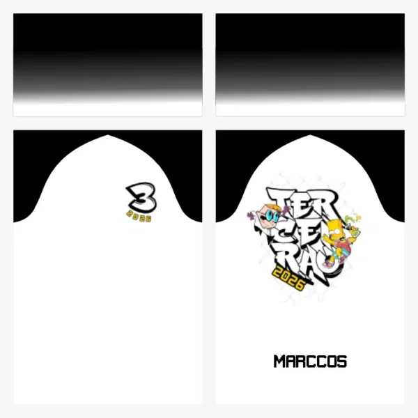 Arte Vetor Camisa Terceirão Bart e Dexter - MD081 Arte Vetor Camisa Terceirão Bart e Dexter - MD081