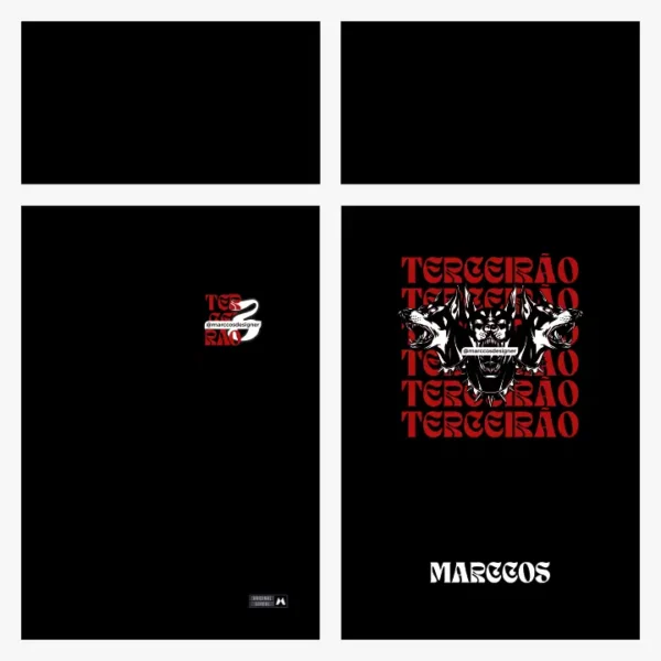 Arte Vetor Camisa Terceirão Cérbero - MD072