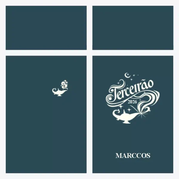 Arte Vetor Camisa Terceirão Lâmpada Mágica - MD076