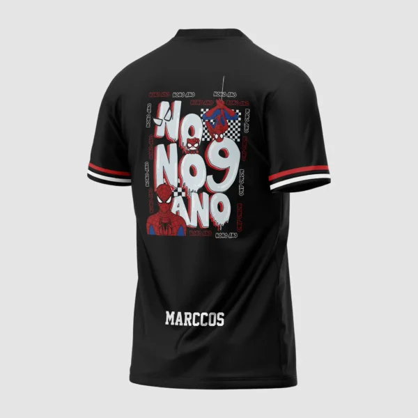 Arte Vetor Camisa Nono Ano Homem Aranha - MD070 Arte Vetor Camisa Nono Ano Homem Aranha - MD070