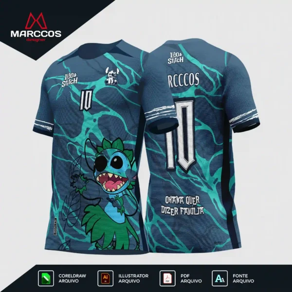 Arte Camisa Interclasse Stitch - 0369 Arte Camisa Interclasse Stitch - 0369