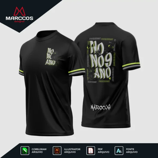 Arte Vetor Camisa Nono Ano Banguela - MD068 Arte Vetor Camisa Nono Ano Banguela - MD068