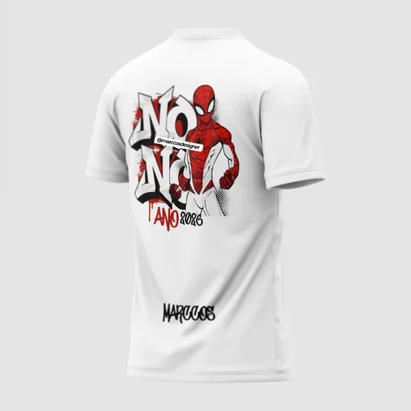 Arte Vetor Camisa Nono Ano Homem Aranha - MD080 Arte Vetor Camisa Nono Ano Homem Aranha - MD080