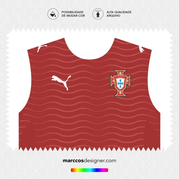 Arte Vetor Camisa Portugal Titular 2026.2027