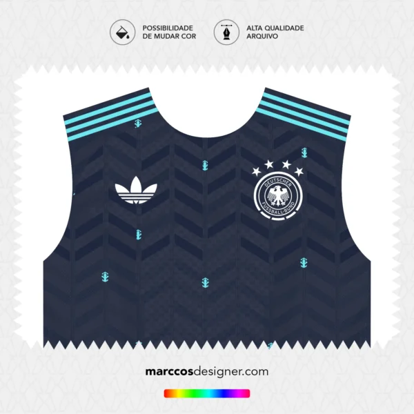 Arte Vetor Camisa Alemanha Reserva 2026.2027