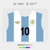 Arte Vetor Camisa Argentina 50 Anos 204 Arte Vetor Camisa Argentina 50 Anos 204